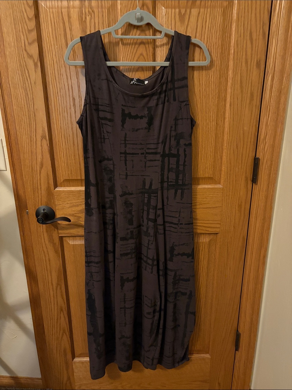 Fenini Sleeveless Dress Brown/Black Medium